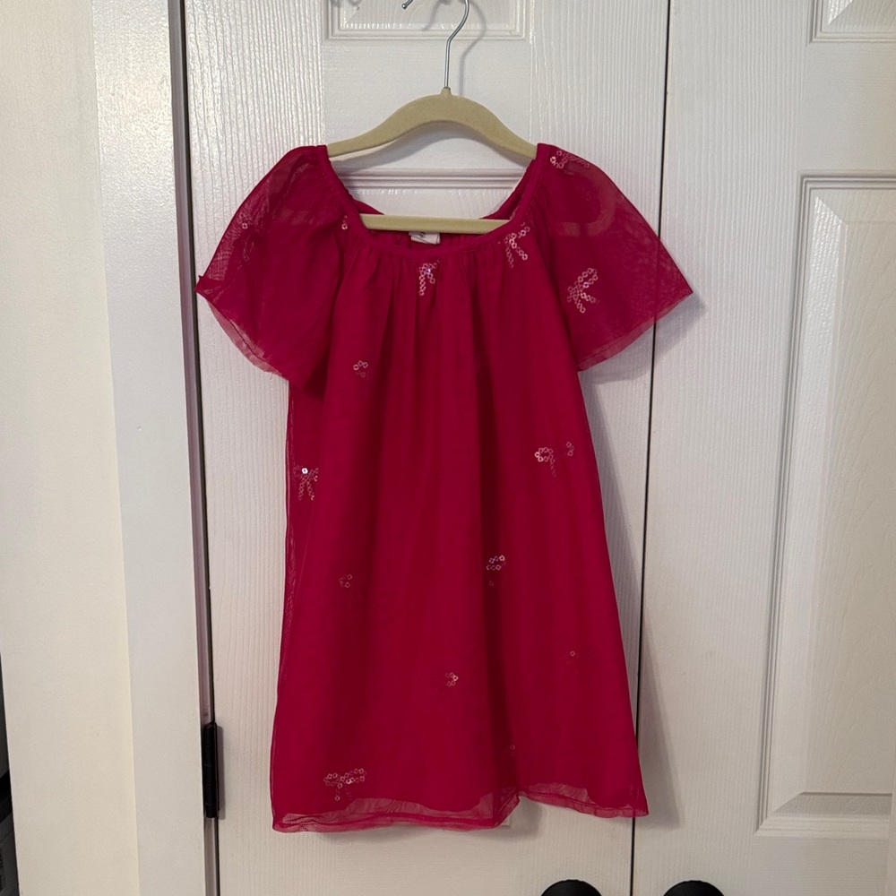 GAP 4T Fuchsia Sequin Dress
